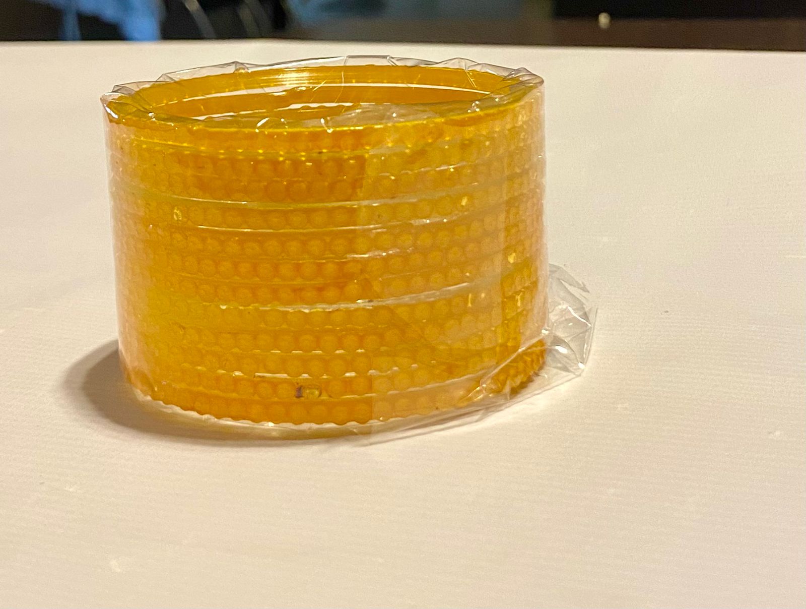 Yellow Radha Bangle Plain Set