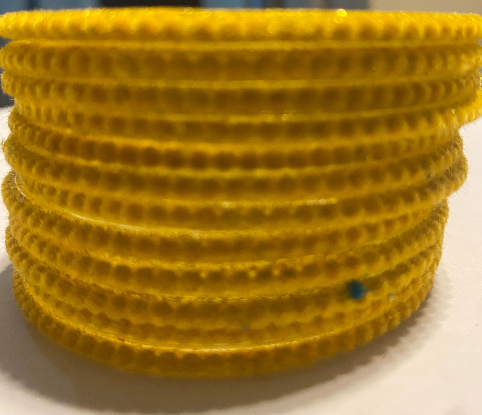 Yellow Meera Bangle Plain Set
